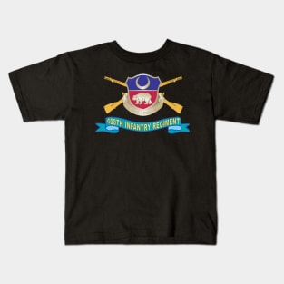 408th Infantry Regiment - DUI w Br - Ribbon X 300 Kids T-Shirt